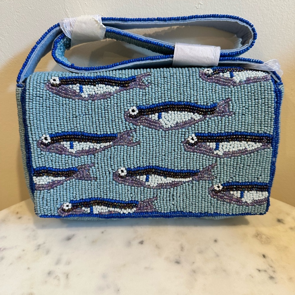 Viral beaded sardine bag, NWT!